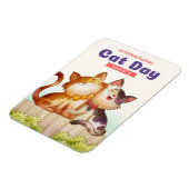 猫国際的の日 マグネット (左側)