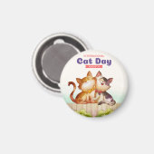 猫国際的の日 マグネット (正面/裏面)