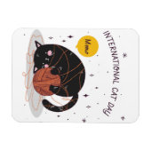 猫国際的の日 マグネット (横)