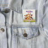 猫国際的の日 缶バッジ (インサイチュ)