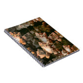 猫国際的の日 – Cats Texture Pattern ノートブック (右側)
