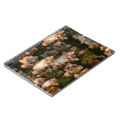 猫国際的の日 – Cats Texture Pattern ノートブック (左側)