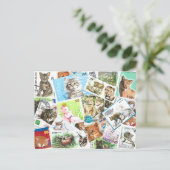 猫国際的郵便切手はがき シーズンポストカード (スタンド正面)