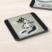 猫型の猫 コースター (左側)