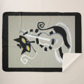 猫型の猫 シェルパブランケット (正面(横))