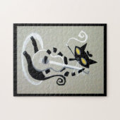 猫型の猫 ジグソーパズル (横)