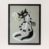 猫型の猫 ジグソーパズル (縦)