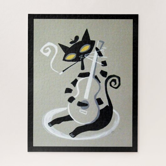 猫型の猫 ジグソーパズル (縦)