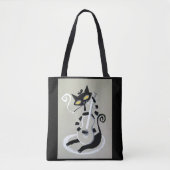 猫型の猫 トートバッグ (正面)