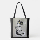 猫型の猫 トートバッグ (裏面)
