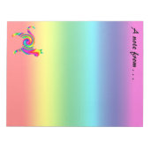猫型レインボーツイスト ノートパッド (正面)
