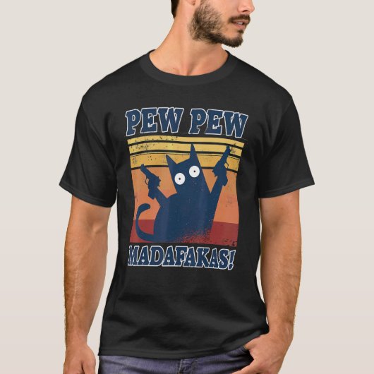 猫大好き ピュー猫 夏の部屋着 上下セット 可愛い猫 Tシャツ (正面)