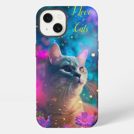 猫大好き iPhoneケース (裏面)