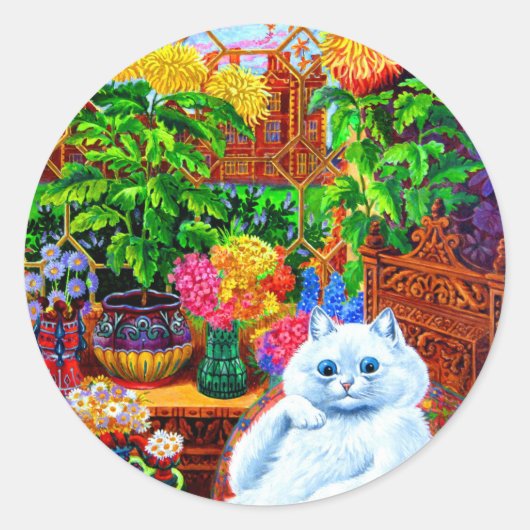 猫大学の達人 ラウンドシール (正面)