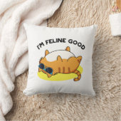 猫太っおもしろいた猫プリン クッション (ブランケット)