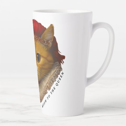 猫女王 カフェラテマグ (右)
