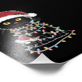 猫好きおもしろいのクリスマスライト フォトプリント            (角)