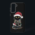 猫好きおもしろいのクリスマスライト SAMSUNG GALAXY S21ケース<br><div class="desc">猫好きおもしろいのクリスマスライト</div>