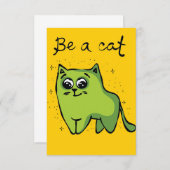 猫好きおもしろいは猫である 出欠カード (正面/裏面)