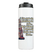 猫好きおもしろいや飼い主の不機嫌な猫ミーム タンブラー (正面)