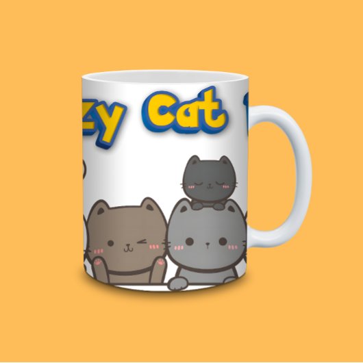 猫好きおもしろいコーヒーマグ – 熱狂するキャットレディーギフト コーヒーマグカップ