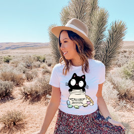 猫好きおもしろいシャツ、メンタルヘルス Tシャツ