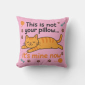 猫好きおもしろい枕 クッション (正面)