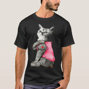 猫好きおもしろい猫i愛momタトゥーギフト tシャツ