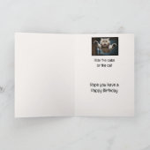 猫好きおもしろい誕生日動物 カード (内部)