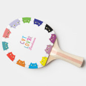 猫好きかわいいかわいい 卓球ラケット (横)