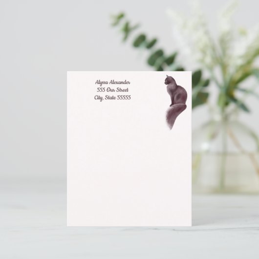 猫好きかわいい赤面ピンクガーリースクリプトパーソナル (スタンド正面)