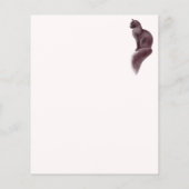 猫好きかわいい赤面ピンクガーリースクリプトパーソナル (裏面)