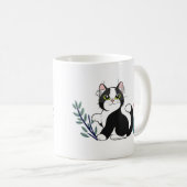 猫好きさんのハートマグ コーヒーマグカップ (正面右)