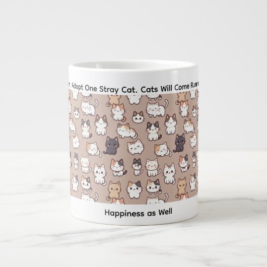 猫好きさん専用 ジャンボコーヒーマグカップ (正面)