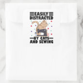 猫好きさん必見!猫とソーイングに夢中 スクエアシール (バッグ)