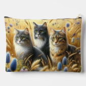 猫好きさん必見！3匹の猫たち  アクセサリーポーチ (裏面)