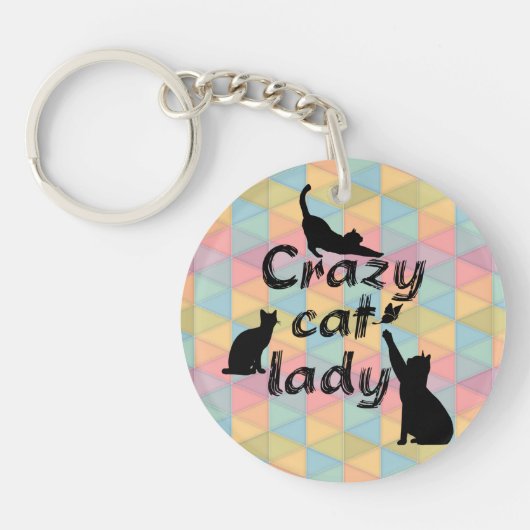 猫好きすぎる女性のための楽しくておしゃれな猫グッズ キーホルダー (正面)