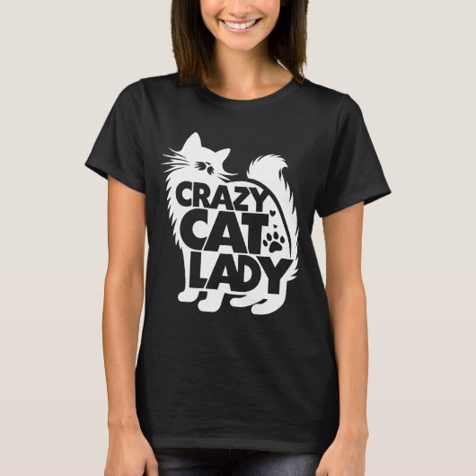猫好きすぎ女子 Tシャツ (正面)