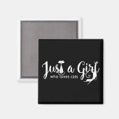 猫好きだけの女の子子猫マグネット マグネット (正面/裏面)