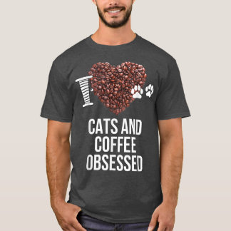 猫好きでハートC Tシャツ