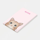 猫好きなあなたへ かわいい子猫が見つめている ポストイット (アングル)