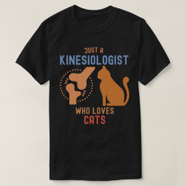 猫好きなキネシオロジスト Tシャツ