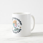 猫好きなプログラマー コーヒーマグカップ (正面右)