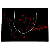 猫好きな人へのギフトバッグ ラージペーパーバッグ (正面)