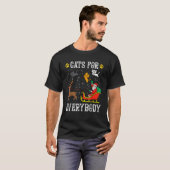 猫好きな人集まれ!サンタ クリスマスパジャマ Xmas Tシャツ (正面フル)