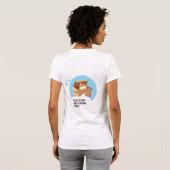 猫好きな内向的な人向けのユーモア Tシャツ (裏面フル)