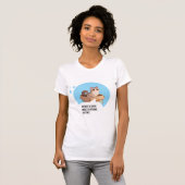 猫好きな内向的な人向けのユーモア Tシャツ (正面フル)
