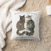 猫好きな友達 夫 妻 へのエイジングユーモア ch クッション (ブランケット)
