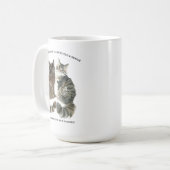 猫好きな友達 夫 妻 へのエイジングユーモア ch コーヒーマグカップ (正面左)