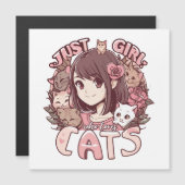猫好きな女の子 (正面/裏面)
